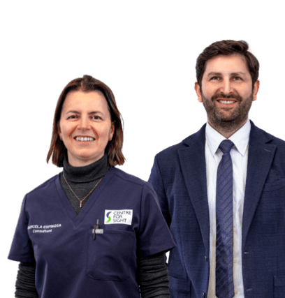 Centre for Sight surgeons David Shahnazaryan and Marcela Espinosa-Lagana