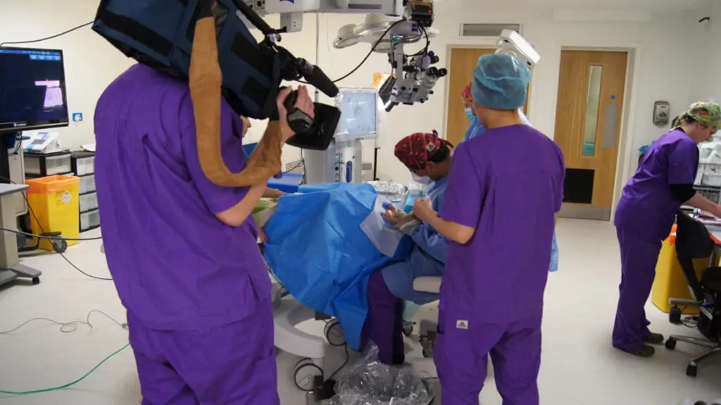 Centre for Sight Sheraz Daya operating on patient
