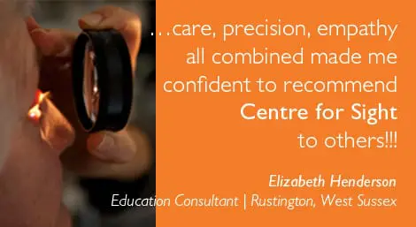 Centre for Sight Elizabeth Henderson - LLR patient