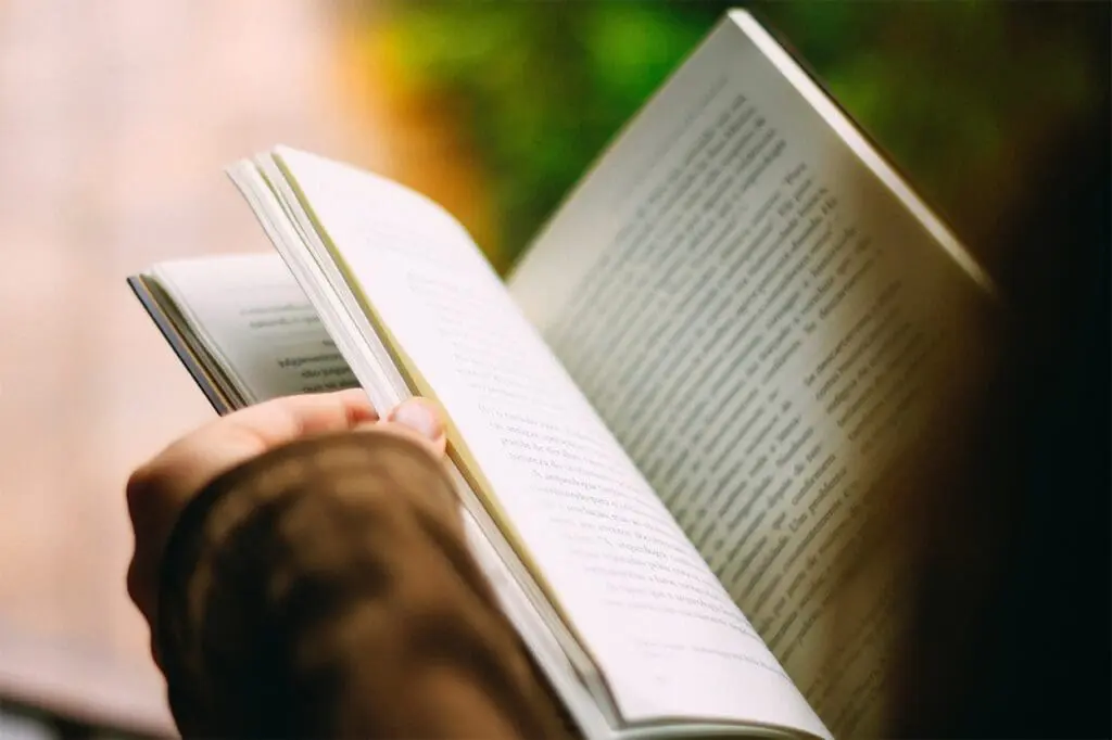Centre for Sight -Image of someone lefaing through a book