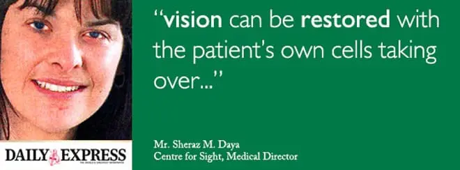 Centre for Sight Stem cell surgery saved my sight – Daily Express