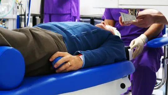 Centre for Sight - patient being treated by the victus femtosecond laser