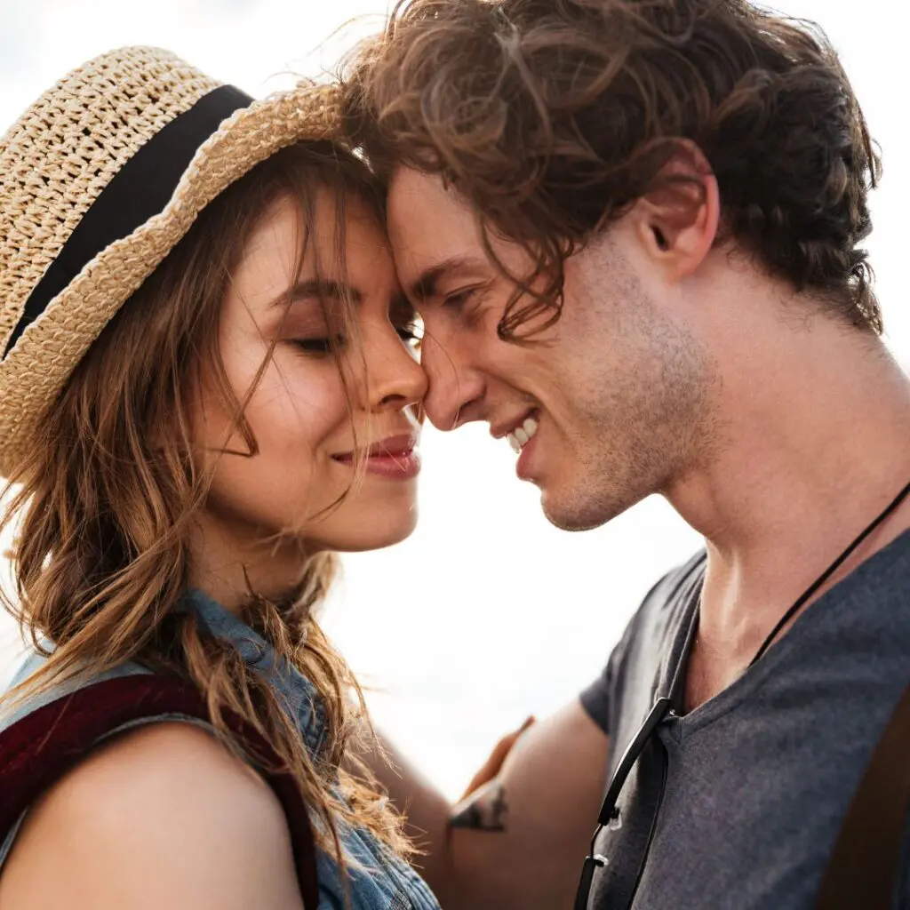 Centre for Sight couple looking at each other after laser eye surgery surrey