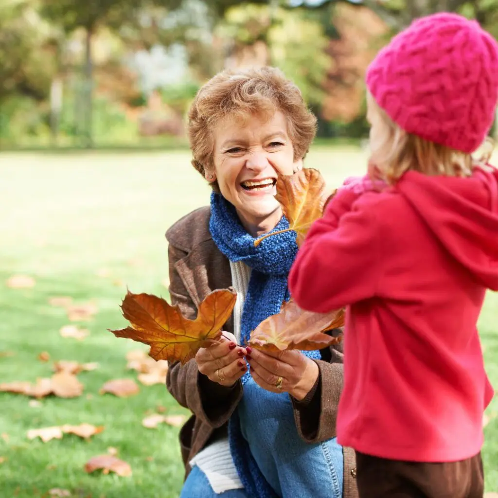 Centre for Sight lady with grandchild