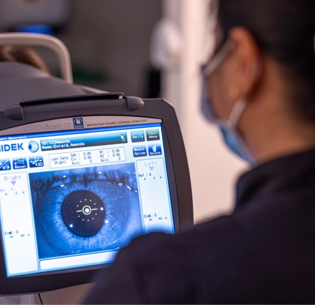Technology used at Centre for Sight for eye examinations