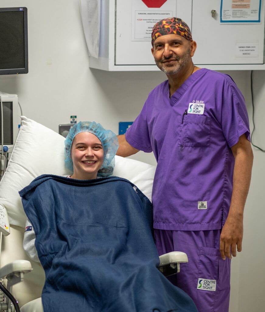 Centre for Sight -Saj Khan with keratoconus Patient