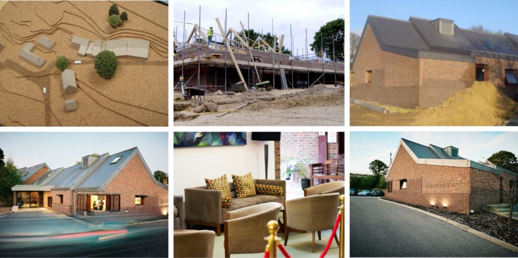 Centre for Sight east Grinstead Hospital development time line - Pictorially