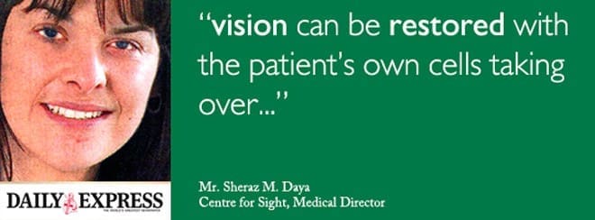 Centre for Sight Stem cell surgery saved my sight – Daily Express