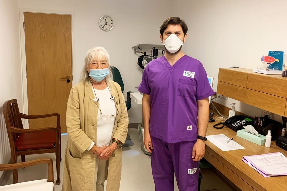 Centre for Sight -David Shahnazaryan consultant with patient Victoria