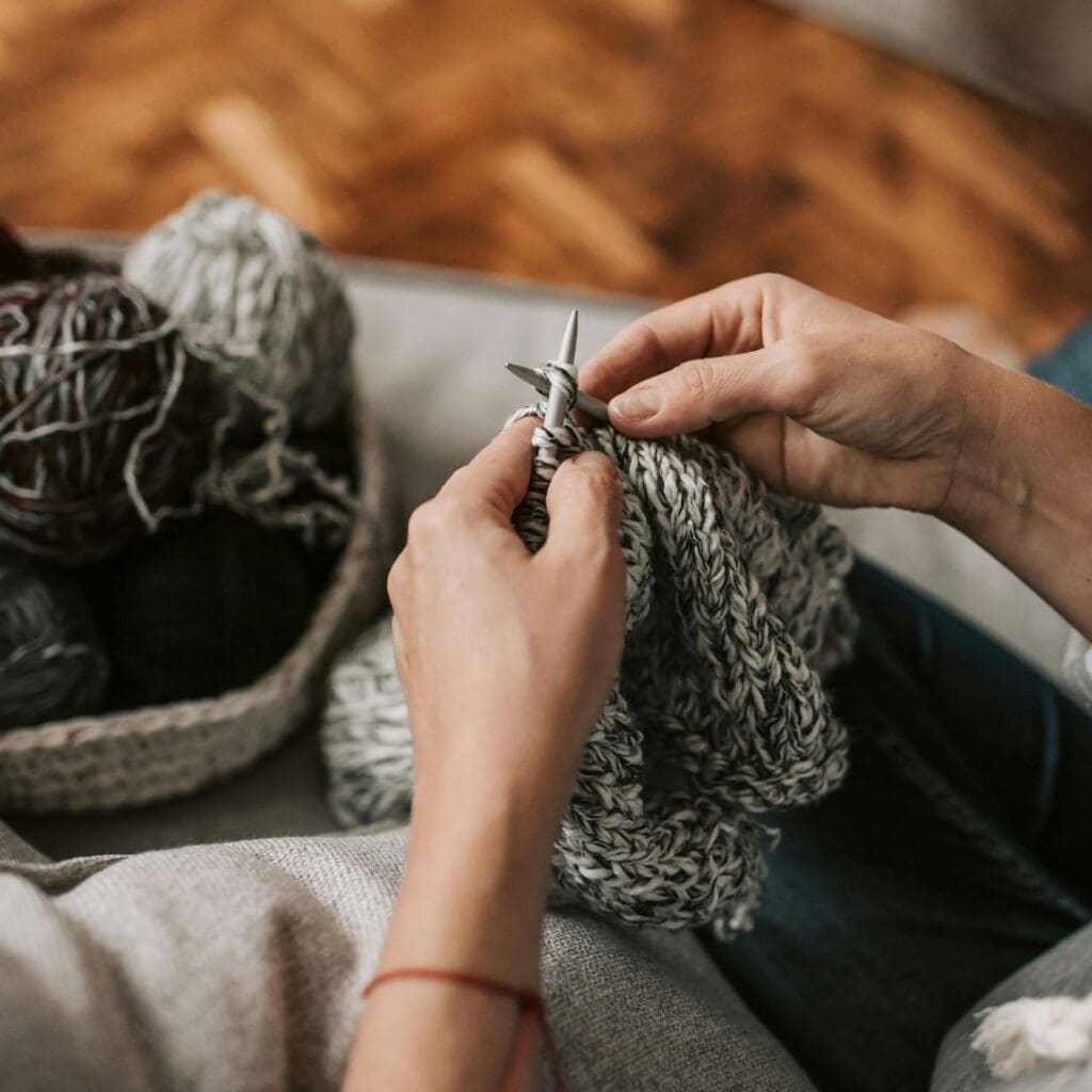 Centre for Sight knitting stock image for price of vision correction landing page